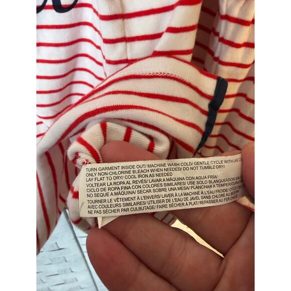 Draper James EloQuii womens blouse striped bless your heart bell sleeve Plus Sz - Picture 7 of 10